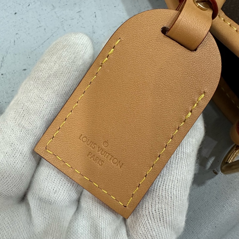 LV m46203 原花金釦carryall pm 肩背包-15