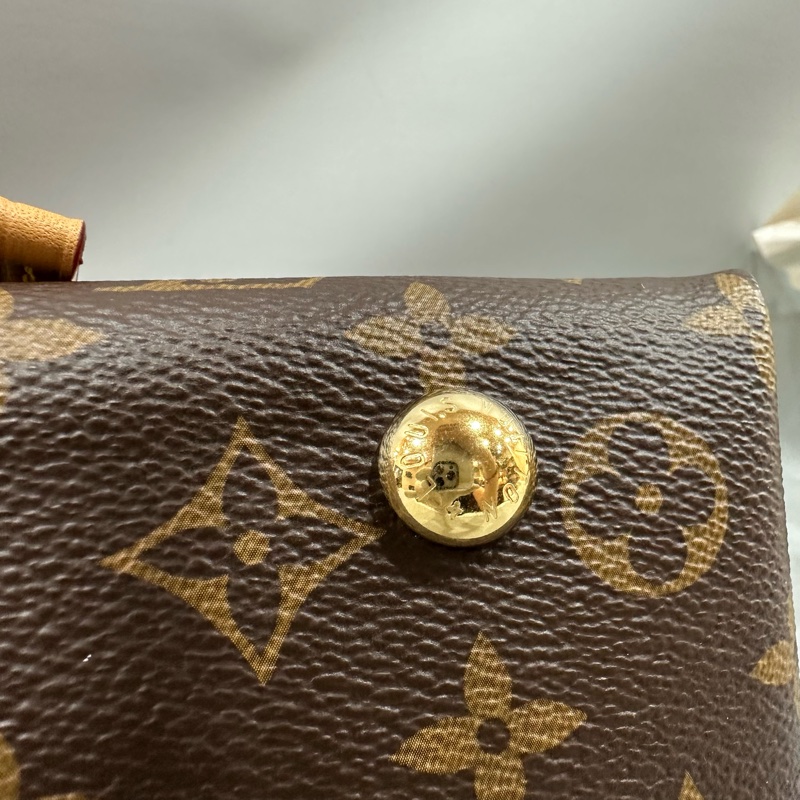 LV m46203 原花金釦carryall pm 肩背包-19