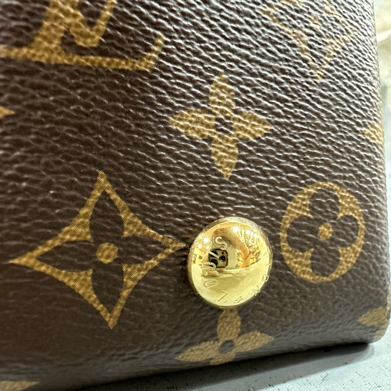 LV m46203 原花金釦carryall pm 肩背包-20