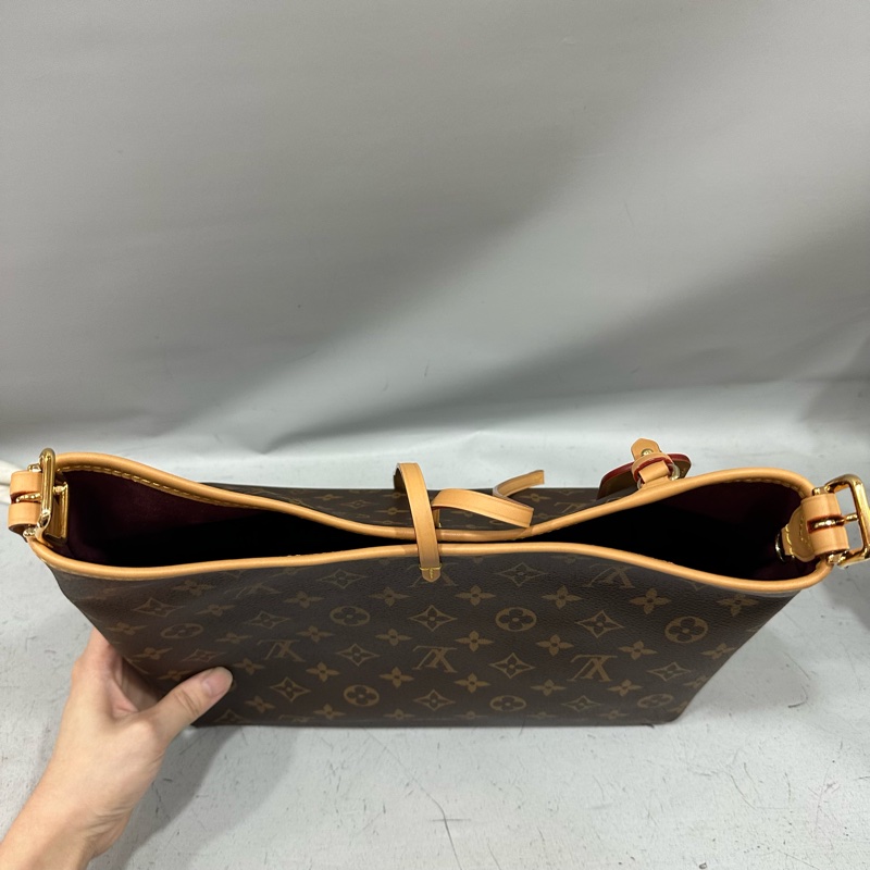 LV m46203 原花金釦carryall pm 肩背包-25