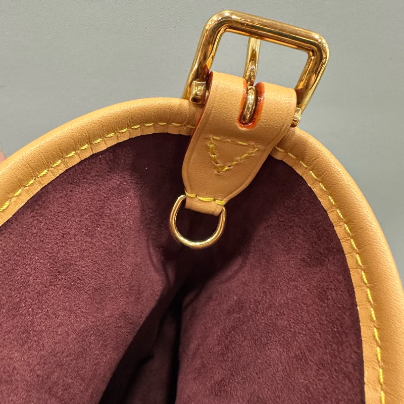 LV m46203 原花金釦carryall pm 肩背包-35