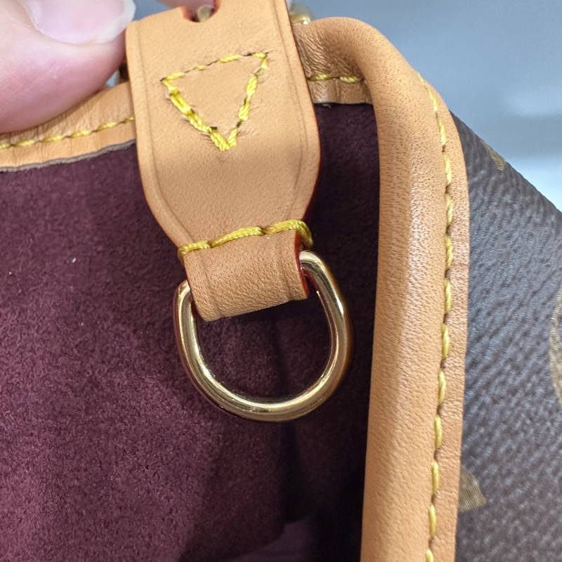 LV m46203 原花金釦carryall pm 肩背包-36