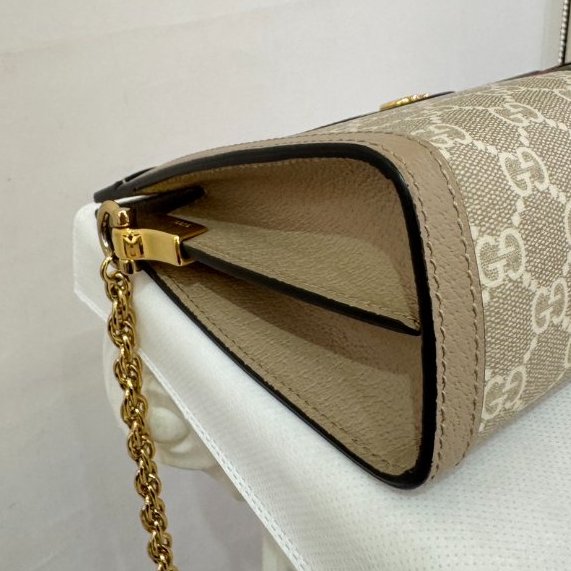 GUCCI 米邊 Ophidia 夾層鍊包-5