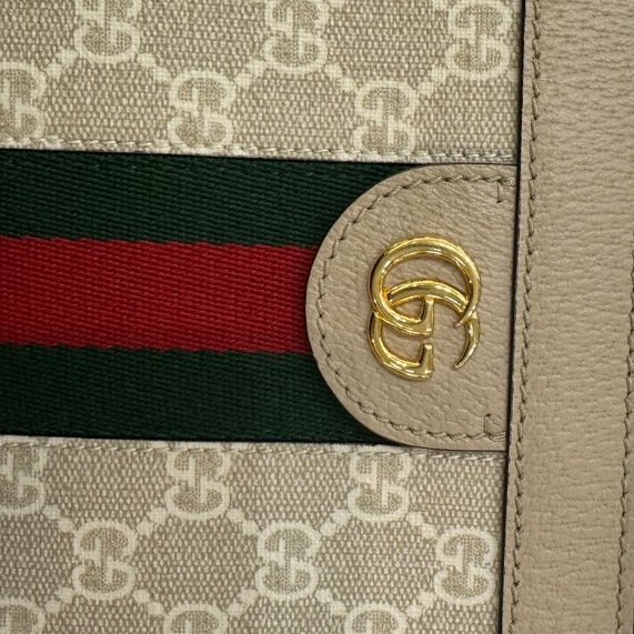 GUCCI 米邊 Ophidia 夾層鍊包-9