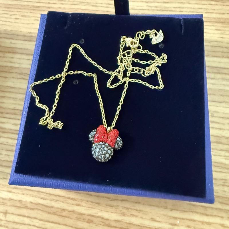 Swarovski的米妮（Minnie Mouse）項鍊-0