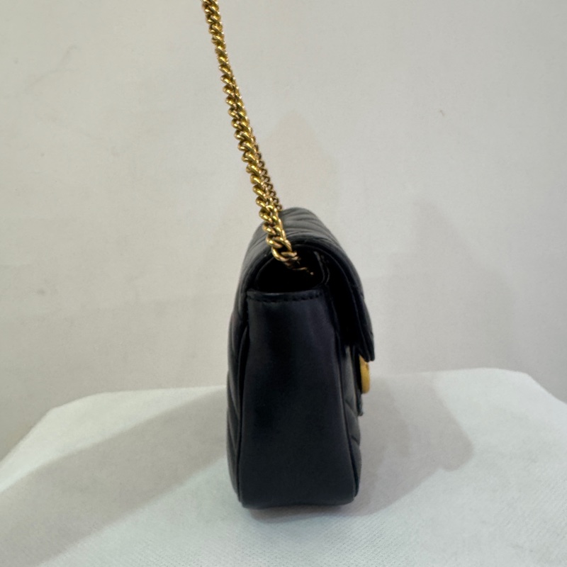 GUCCI黑金練Marmont Mini-3