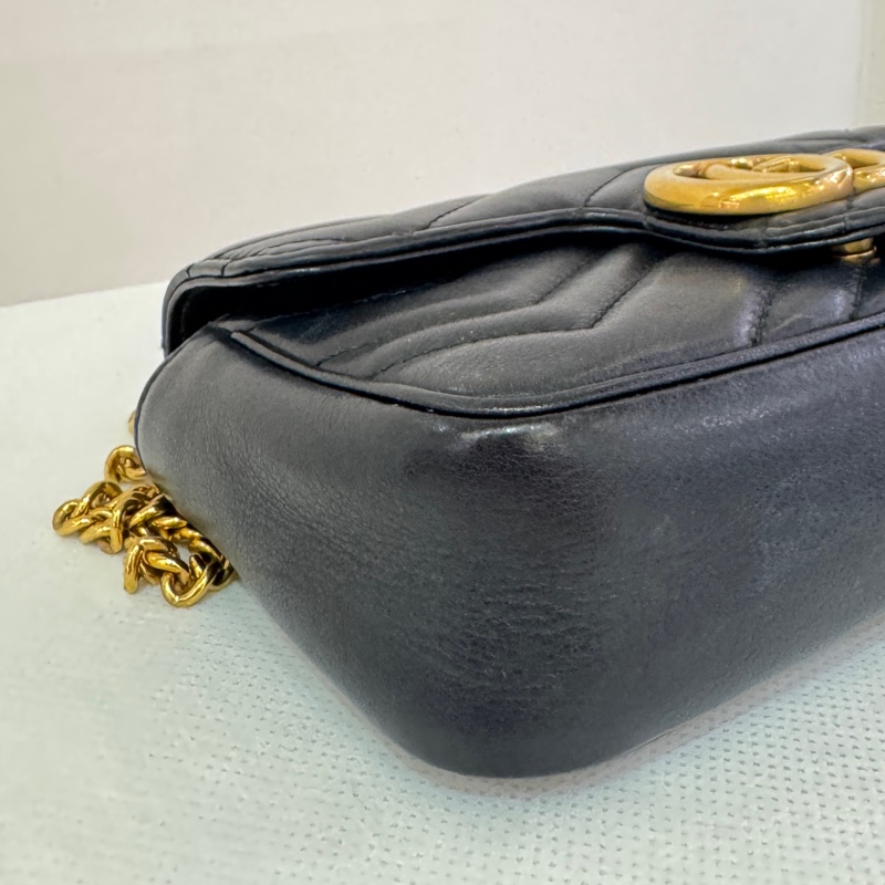GUCCI黑金練Marmont Mini-6
