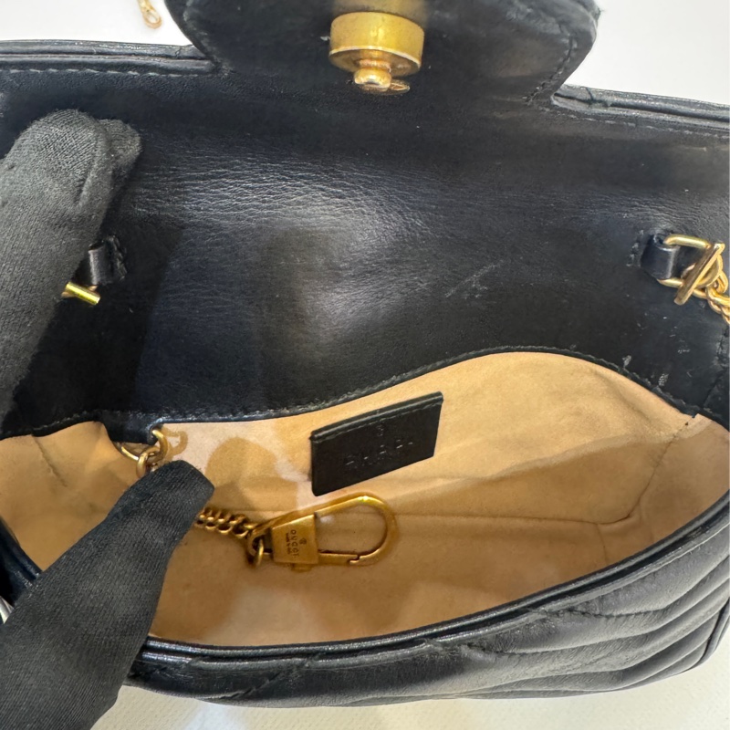 GUCCI黑金練Marmont Mini-7