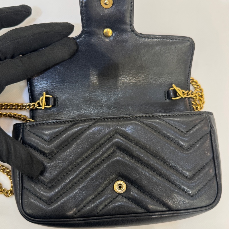GUCCI黑金練Marmont Mini-8