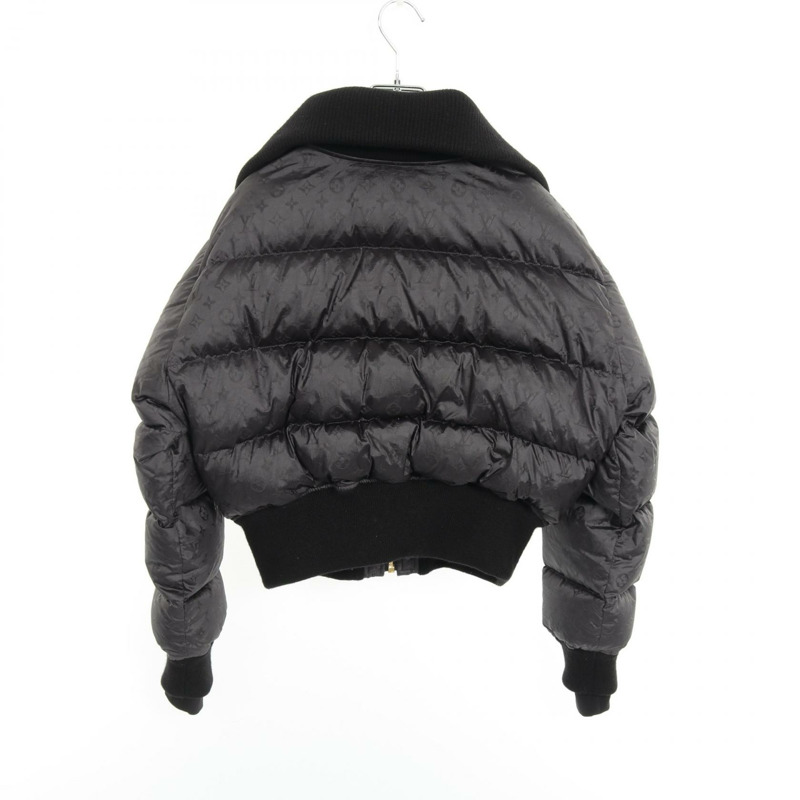LOUIS VUITTON 短款 Monogram 羽絨外套 其他外套 FQOW15 尼龍 黑色 二手 女士-1