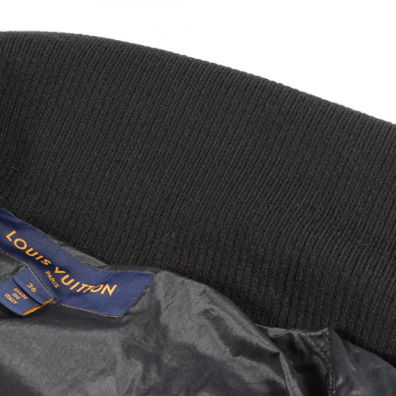 LOUIS VUITTON 短款 Monogram 羽絨外套 其他外套 FQOW15 尼龍 黑色 二手 女士-5