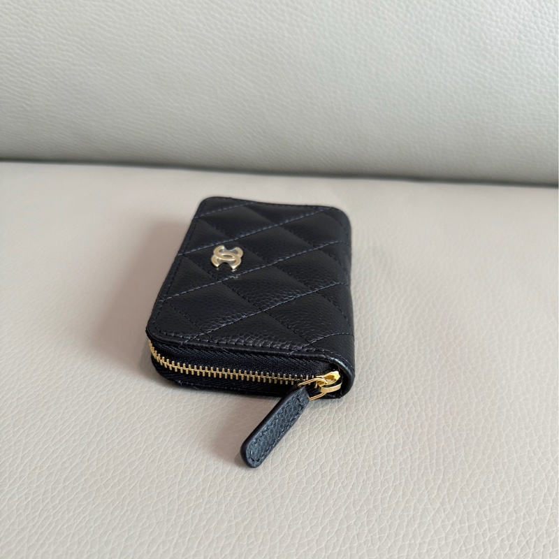 「M.Y精品」小香 ㄇ拉鍊錢包 荔枝皮 晶片款 全新 送禮-4