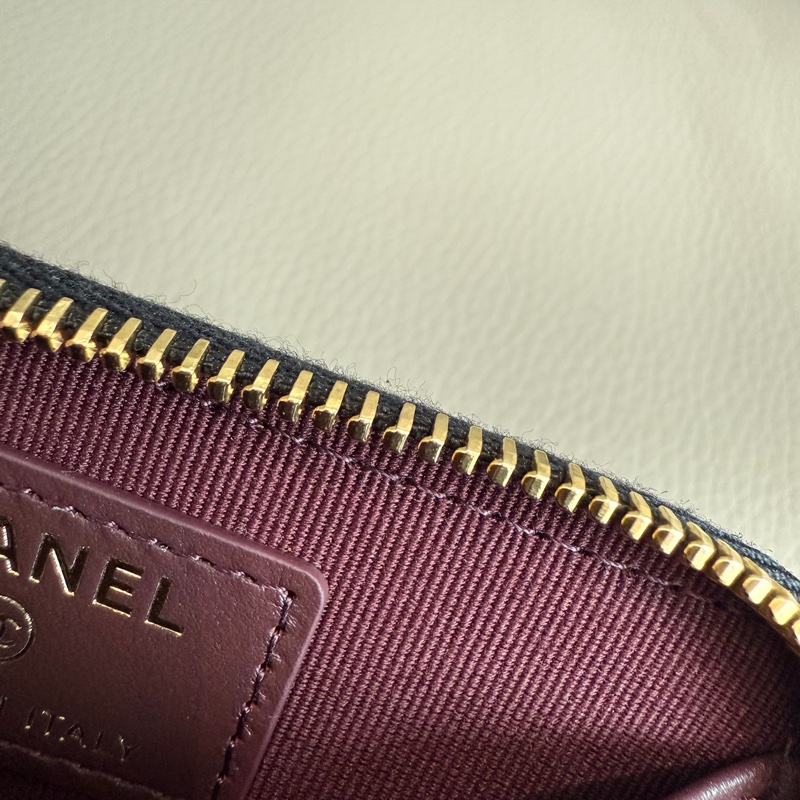 「M.Y精品」小香 ㄇ拉鍊錢包 荔枝皮 晶片款 全新 送禮-9