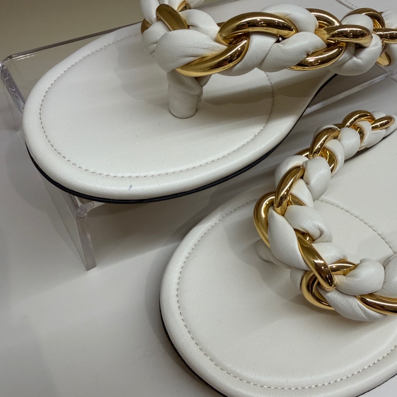 BV 白色編織人字拖 🩶38.5/全新/防塵袋🩶小瑕-2