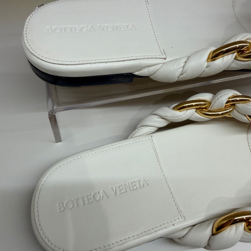 BV 白色編織人字拖 🩶38.5/全新/防塵袋🩶小瑕-5