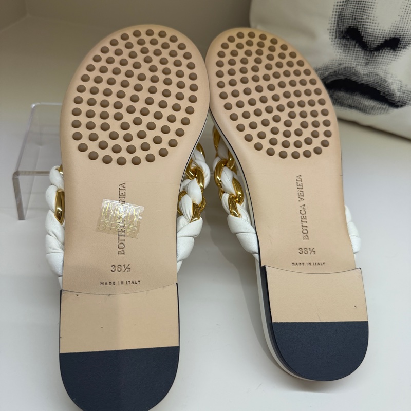 BV 白色編織人字拖 🩶38.5/全新/防塵袋🩶小瑕-18