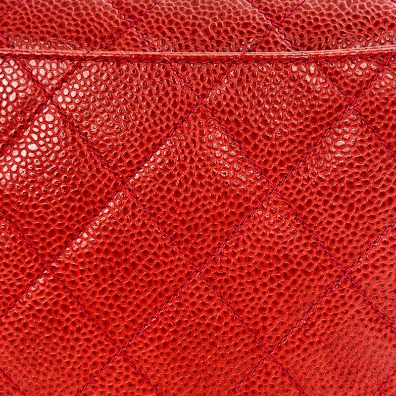 「JL精品代購」紅色荔枝牛皮超級可愛的小鳥扣小盒子斜挎包-11