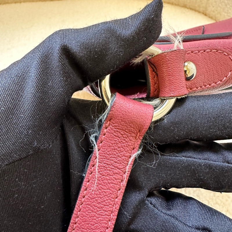 Miu Miu/繆繆 玫粉色豆腐包 單肩斜挎款 成色9新，輕微使用痕跡-32