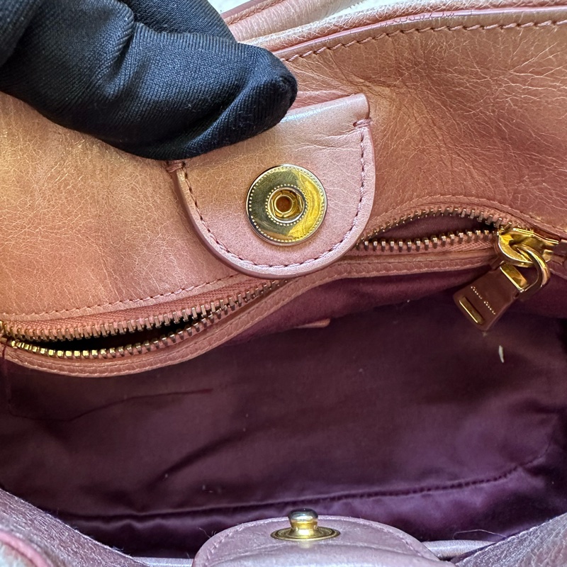 miu miu/繆繆 蝴蝶手提斜挎包 粉色蝴蝶元素靈動俏皮-28