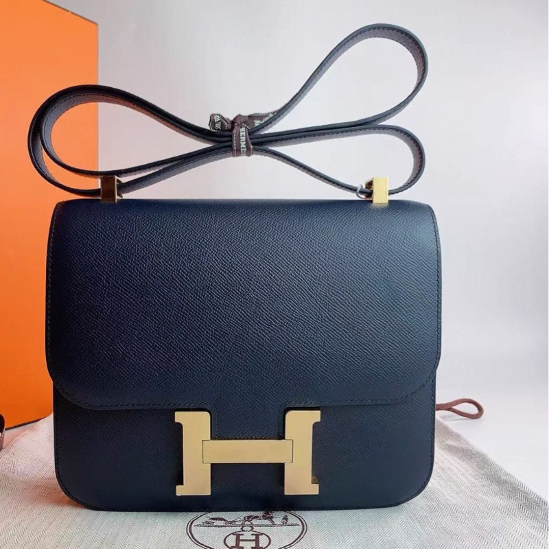 Hermes Constance 24 午夜藍金扣-0