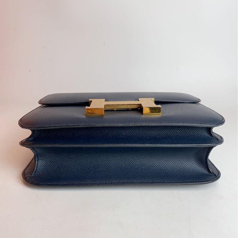 Hermes Constance 24 午夜藍金扣-5