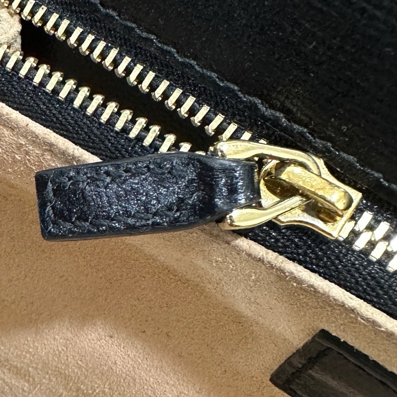 GUCCI Horsebit 1955金扣牛皮黑色肩背包-21