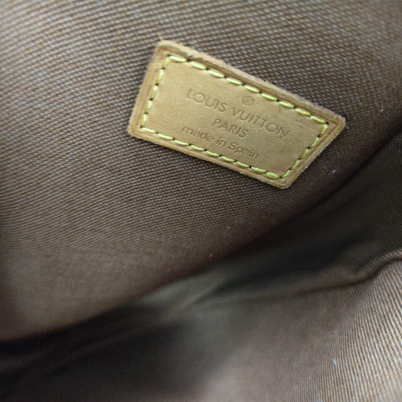 LOUIS VUITTON 傳統花色斜背腰包-7