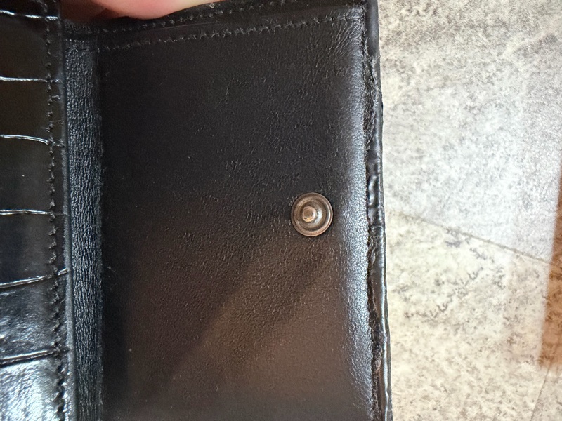 BALENCIAGA 鱷魚壓紋短夾-18