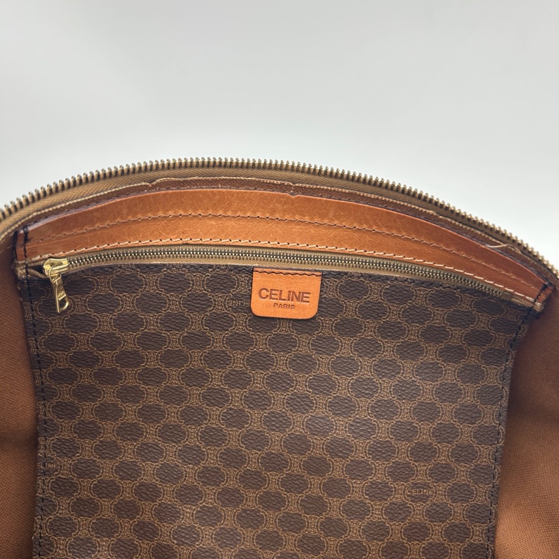「JL精品代購」celine棕色老花波士頓旅行袋-15