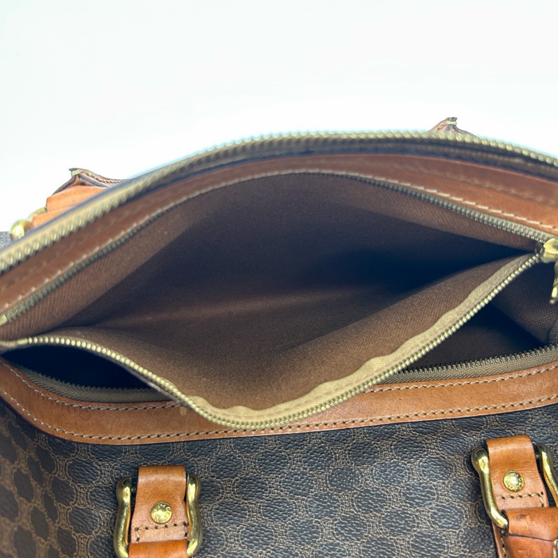 「JL精品代購」celine棕色老花波士頓旅行袋-18