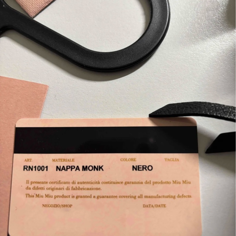 Miumiu黑銀飄帶機車包中號ᙏ̤̫ᙏ̤̫-11