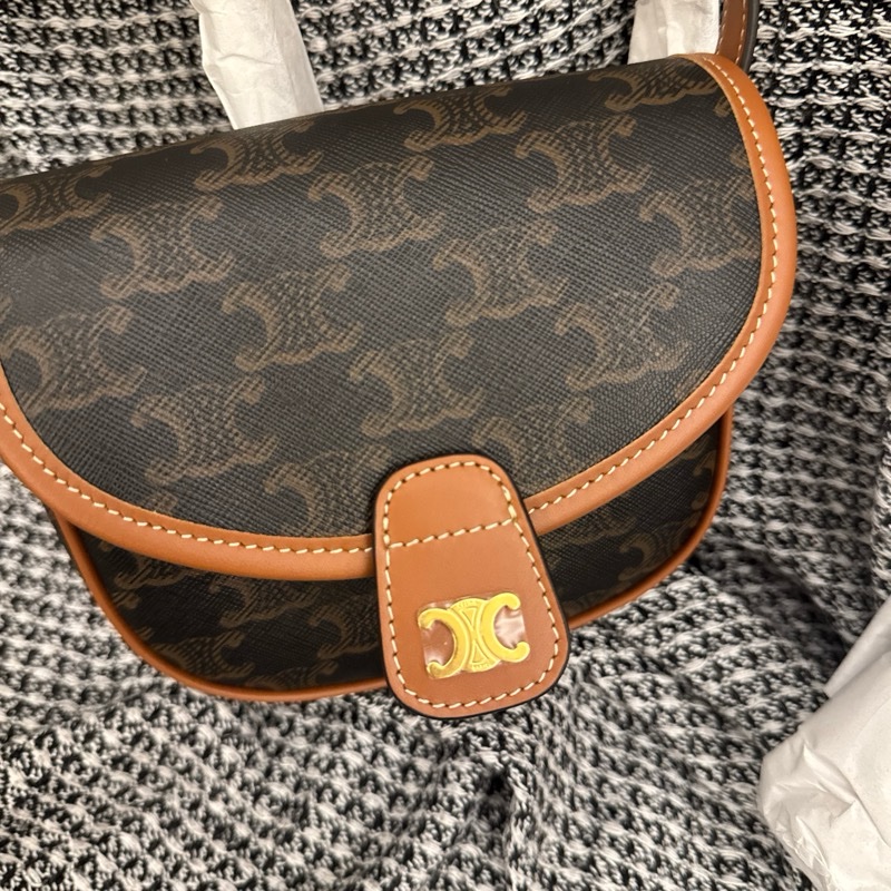 CELINE 老花迷你馬鞍包-4