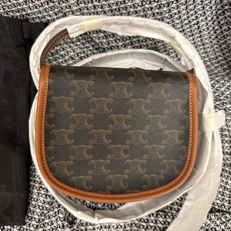 CELINE 老花迷你馬鞍包-7