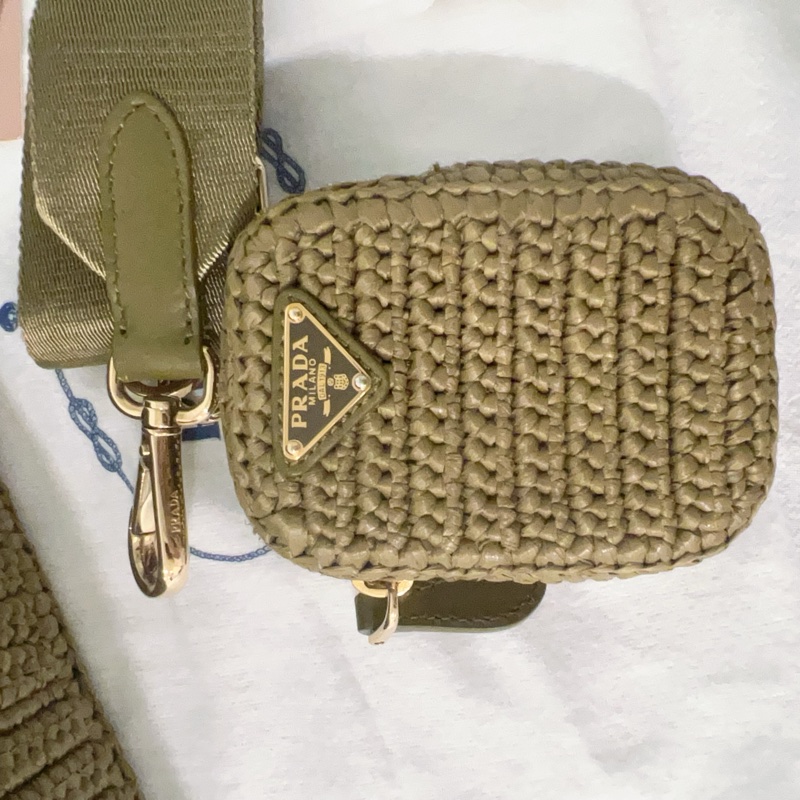 ෆ Prada 三合一草編hobo🔥明星愛用款-13