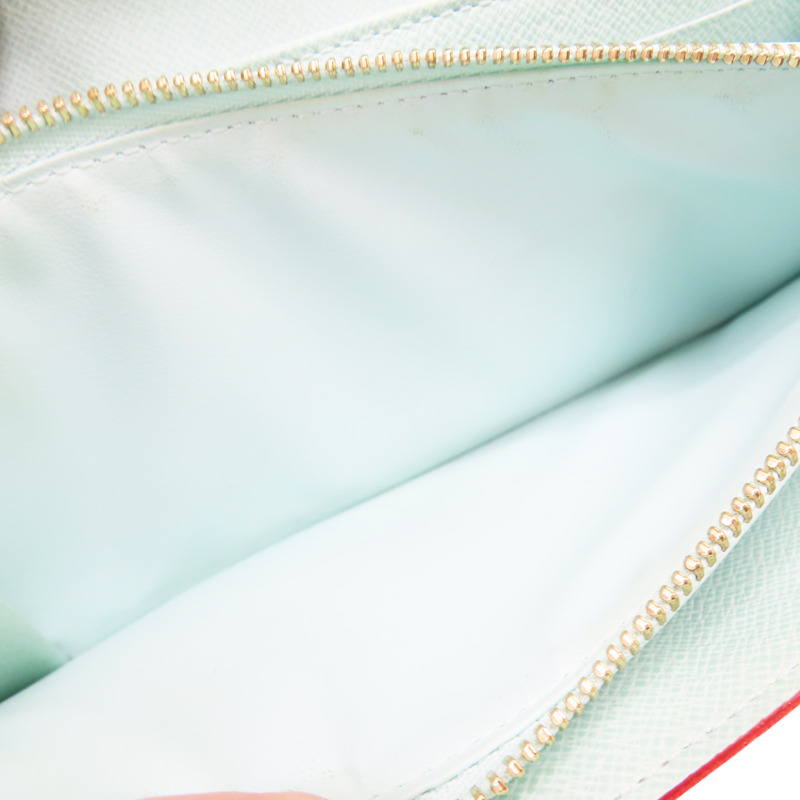 白彩原花 帆布 Sarah 釦式長夾【LOUIS VUITTON LV 路易威登】 M93744-5