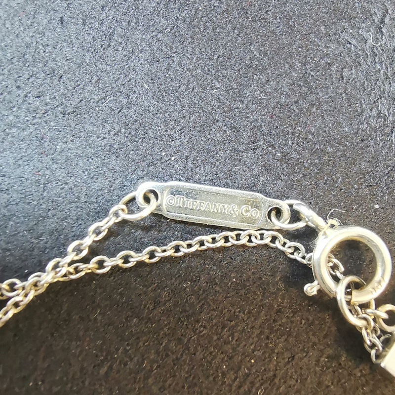 Tiffany Smile 微笑系列 18K白金滿鑽項鍊-3