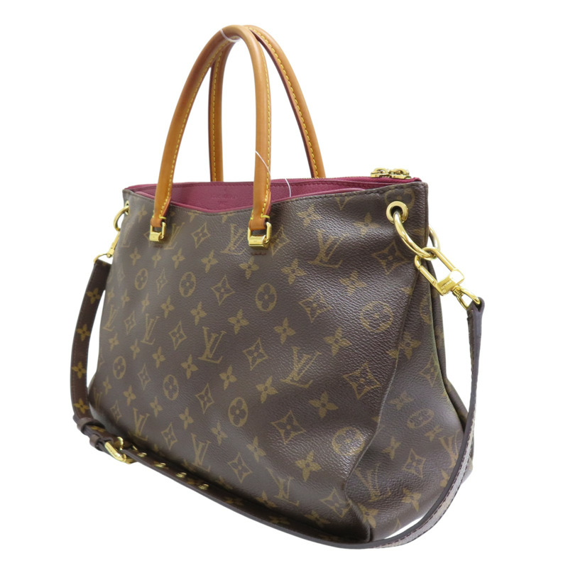 棕色 原花 PVC塗層帆布 Pallas 两用包【LOUIS VUITTON LV 路易威登】 M40906-2