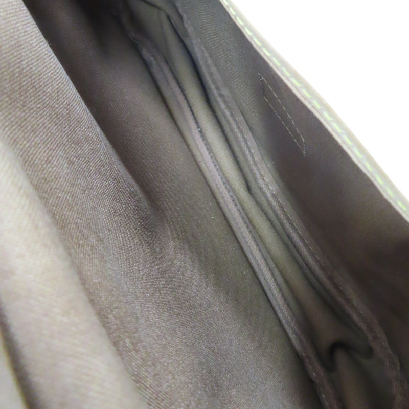 棕色 原花 PVC塗層帆布 SAUMUR MM 雙面馬鞍包 肩背包 M42256-4