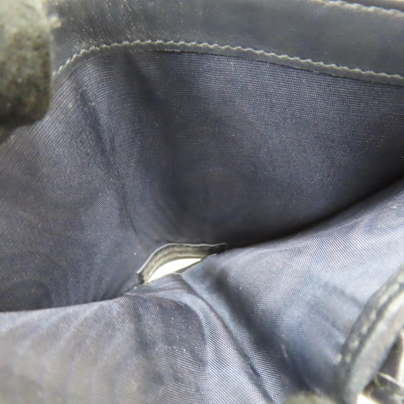 藍色 緹花帆布 Saddle 扣式 三折短夾【Dior 迪奧】-5