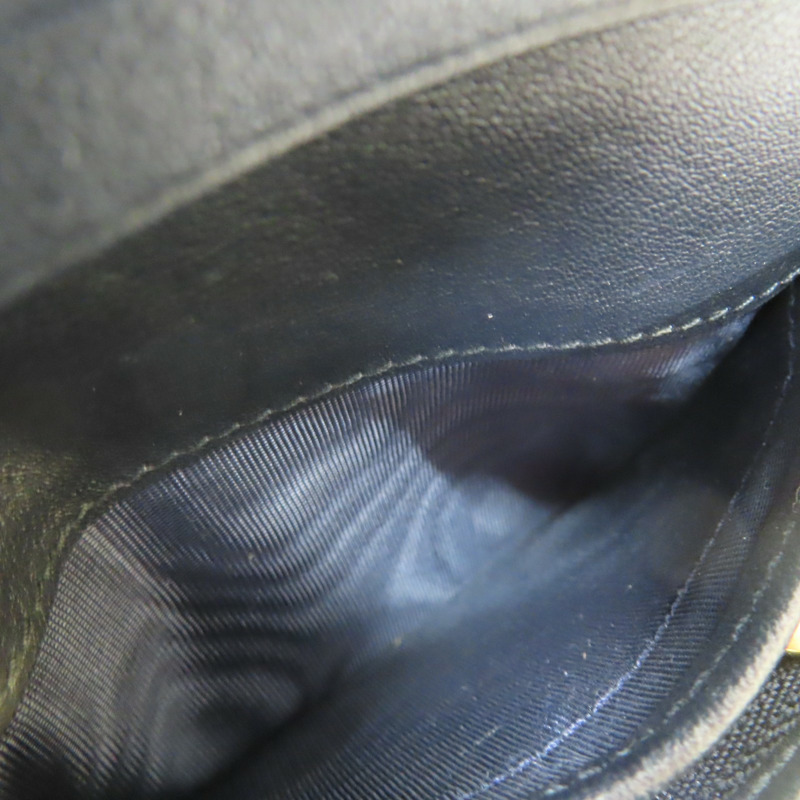 藍色 緹花帆布 Saddle 扣式 三折短夾【Dior 迪奧】-7