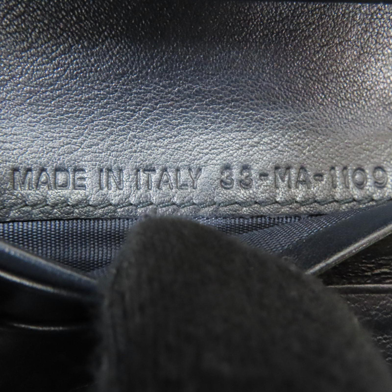 藍色 緹花帆布 Saddle 扣式 三折短夾【Dior 迪奧】-10