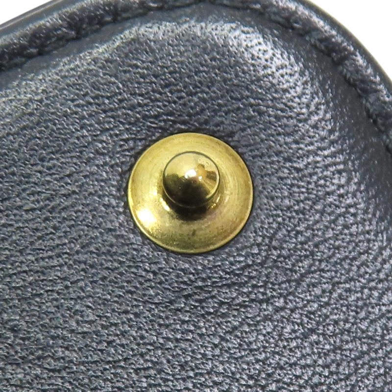 藍色 緹花帆布 Saddle 扣式 三折短夾【Dior 迪奧】-17