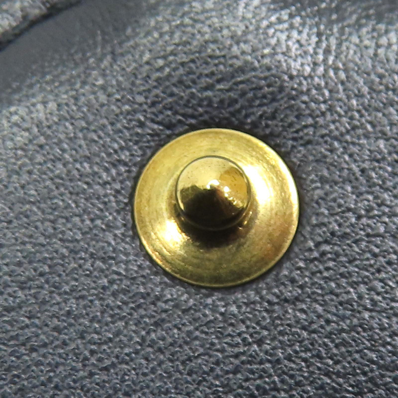 藍色 緹花帆布 Saddle 扣式 三折短夾【Dior 迪奧】-18