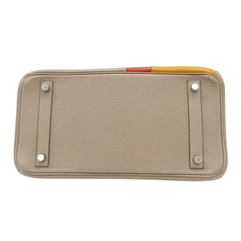 斑鳩灰/橙/赭石紅 TC/Swift牛皮 Birkin Kazak 30 柏金包 手提包 □P刻 銀扣【HERMES 愛馬仕】-3