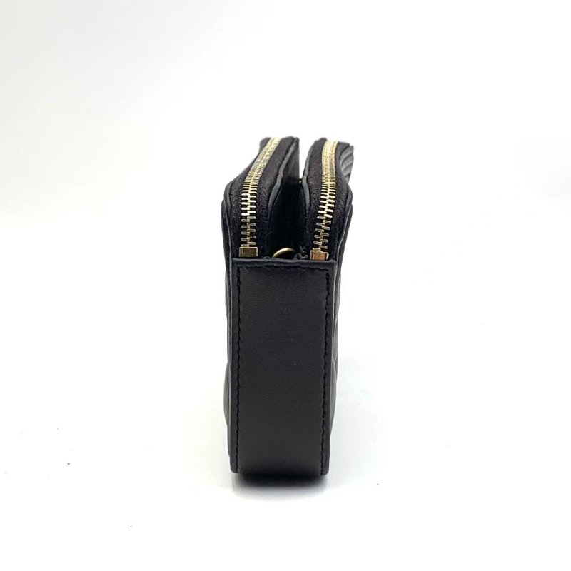 CHANEL Boy Double Zip Chain wallet on chain 特別灰紫色WOC-2