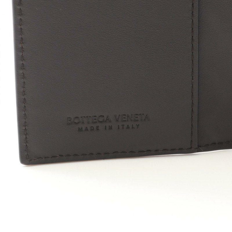 BOTTEGA VENETA Intrecciato 卡片夾 749417VCPQ42145 皮革 棕色 全新 中性款-3