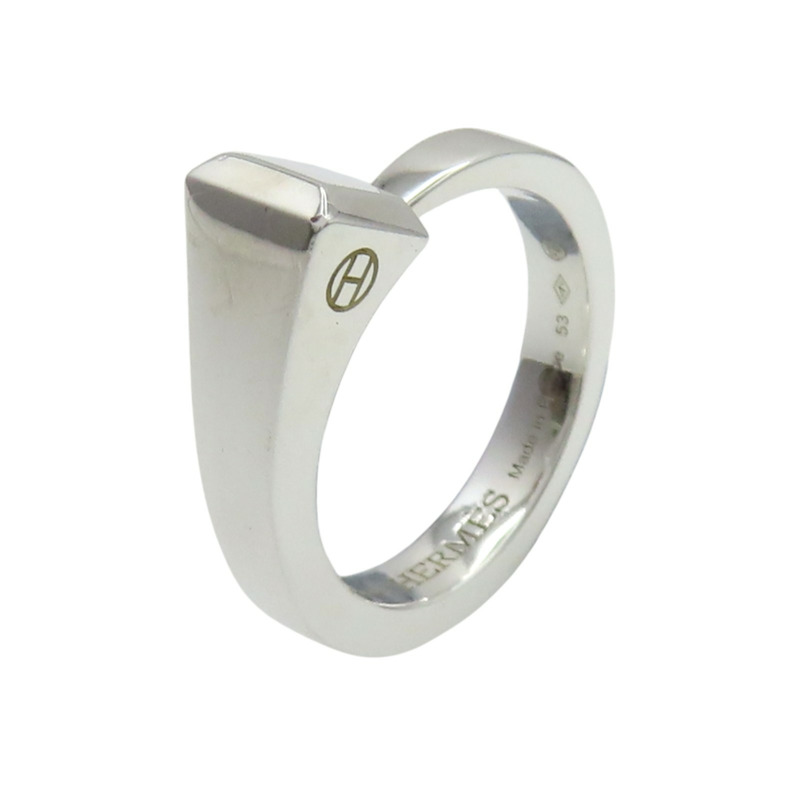 925純銀 Clou de forge 戒指 53【HERMES 愛馬仕】-0