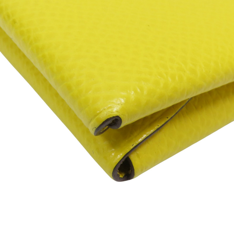 黃色 Epsom牛皮 Calvi Duo 零錢包 U刻【HERMES 愛馬仕】-13