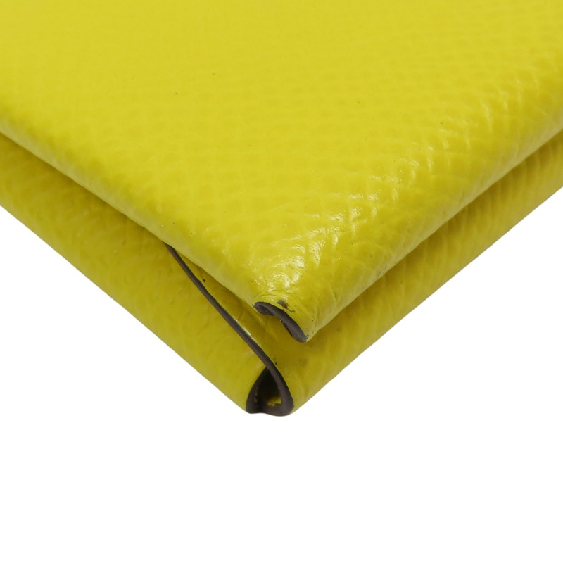 黃色 Epsom牛皮 Calvi Duo 零錢包 U刻【HERMES 愛馬仕】-14