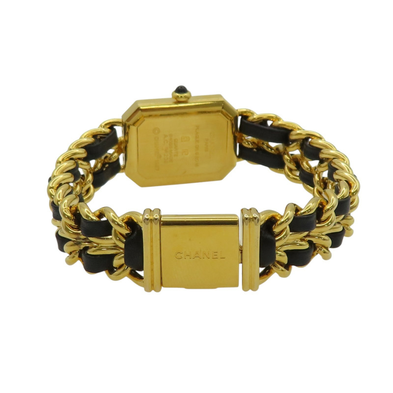 黑色 錶盤 皮革鍊帶 Premiere L 腕錶 H0001【CHANEL 香奈兒】 H0001-4